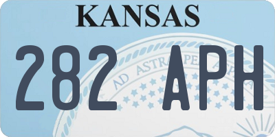 KS license plate 282APH