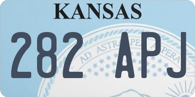 KS license plate 282APJ