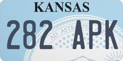 KS license plate 282APK