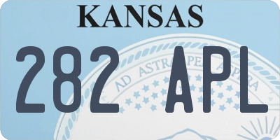 KS license plate 282APL