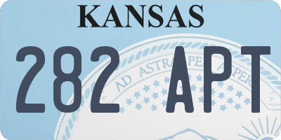 KS license plate 282APT