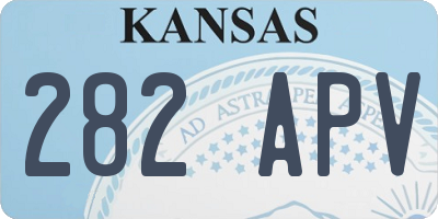 KS license plate 282APV