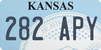 KS license plate 282APY