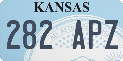 KS license plate 282APZ