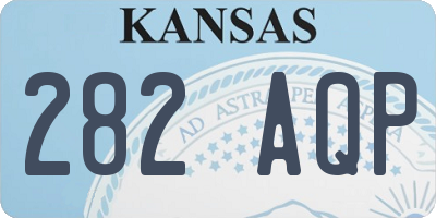 KS license plate 282AQP