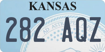 KS license plate 282AQZ