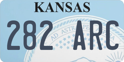 KS license plate 282ARC