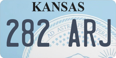 KS license plate 282ARJ