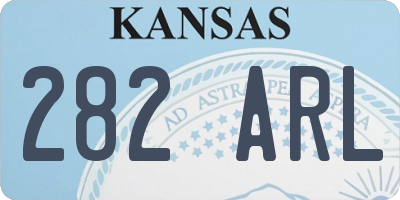 KS license plate 282ARL