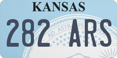 KS license plate 282ARS