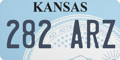 KS license plate 282ARZ