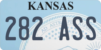 KS license plate 282ASS
