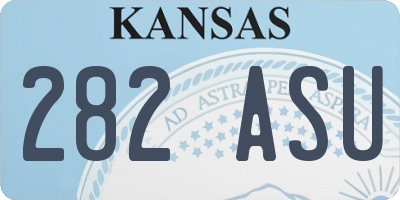 KS license plate 282ASU