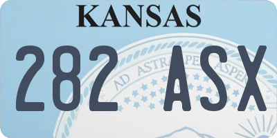 KS license plate 282ASX