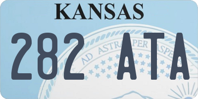 KS license plate 282ATA