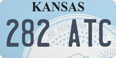 KS license plate 282ATC