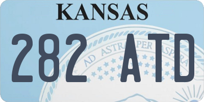KS license plate 282ATD
