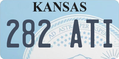 KS license plate 282ATI