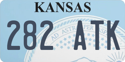 KS license plate 282ATK