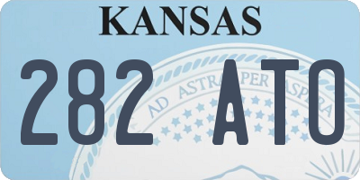 KS license plate 282ATO