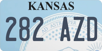 KS license plate 282AZD