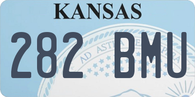 KS license plate 282BMU