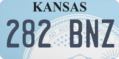 KS license plate 282BNZ