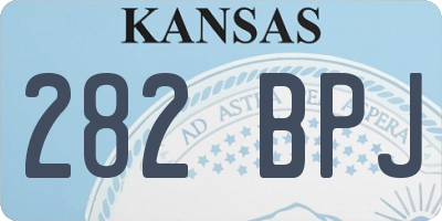 KS license plate 282BPJ