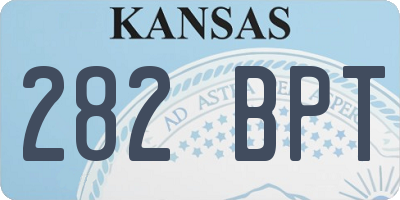 KS license plate 282BPT