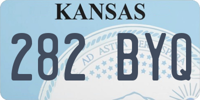 KS license plate 282BYQ
