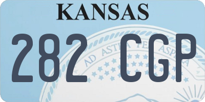 KS license plate 282CGP
