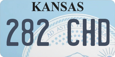 KS license plate 282CHD