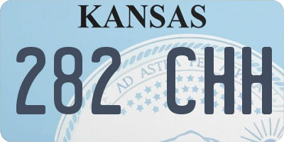 KS license plate 282CHH
