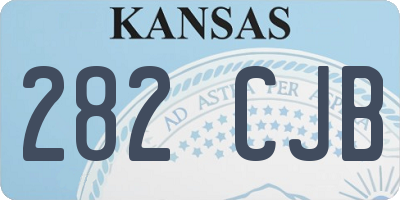 KS license plate 282CJB