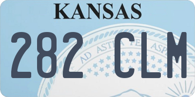 KS license plate 282CLM