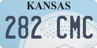 KS license plate 282CMC