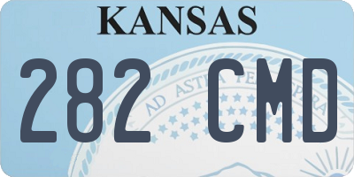 KS license plate 282CMD