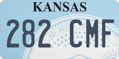 KS license plate 282CMF