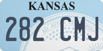 KS license plate 282CMJ