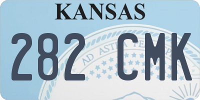 KS license plate 282CMK