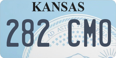 KS license plate 282CMO