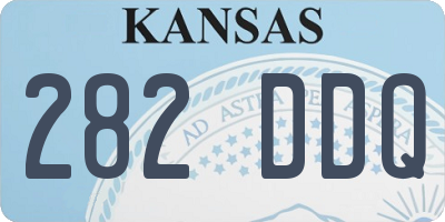 KS license plate 282DDQ