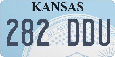 KS license plate 282DDU