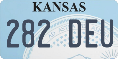 KS license plate 282DEU