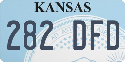 KS license plate 282DFD