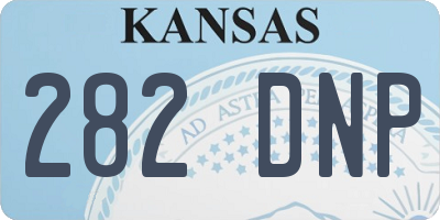 KS license plate 282DNP
