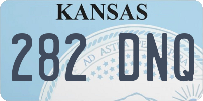 KS license plate 282DNQ