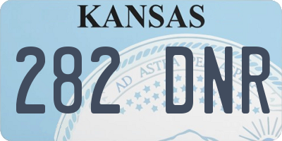 KS license plate 282DNR