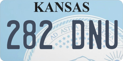 KS license plate 282DNU