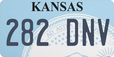KS license plate 282DNV
